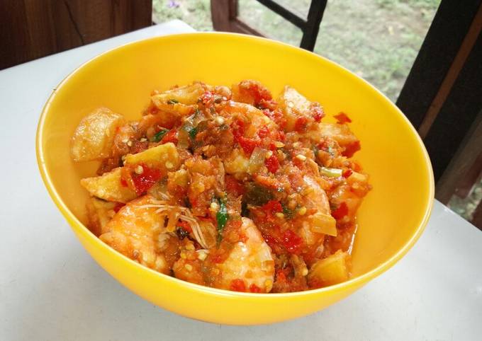 Udang balado endess