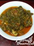 Hyderabadi Kulfa Gosht or Purslane Leaves with Mutton