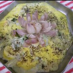 Lotus steamed egg A picture of Lotus steamed egg.