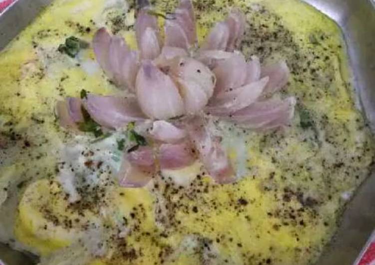 Lotus steamed egg