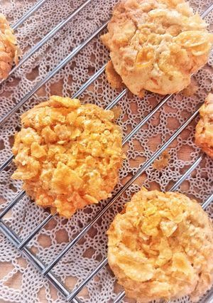 Foto resep Corn Flakes Cookies & Palm Sugar Cookies (1 adonan 2 rasa)
