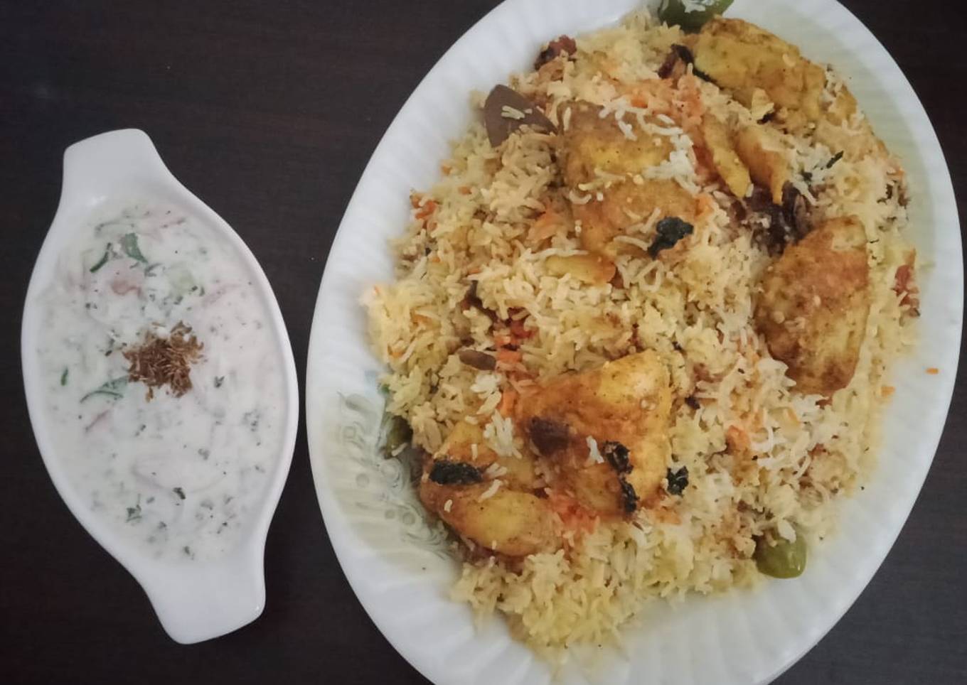 Fish biryani