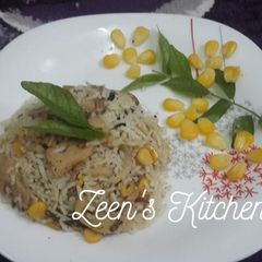 A picture of Mushroom Corn Rice.