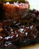 Solomillo de cerdo con ciruelas pasas y salsa de Pedro Ximenez