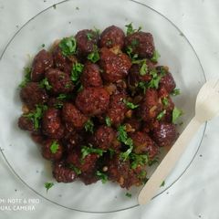 Beetroot + Mix veg. Manchurian A picture of Beetroot + Mix veg. Manchurian.