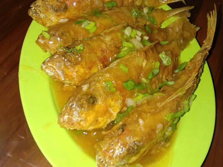 Cara Gampang Menyiapkan Resep Kakap goreng krispi saos pedas manis yang Lezat Sekali Anti Ribet, Bisa Manjain Lidah