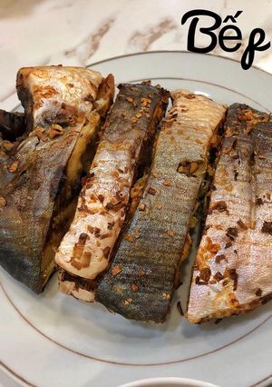 Hình của món Cá chim nướng sả.