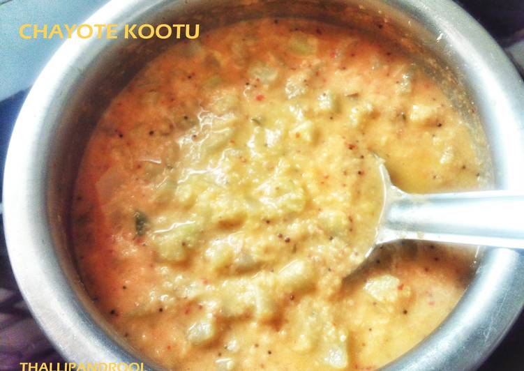 Chow-Chow Kootu / Chayote Lentil Stew