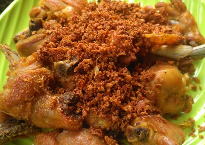 Ayam goreng kremesan telur