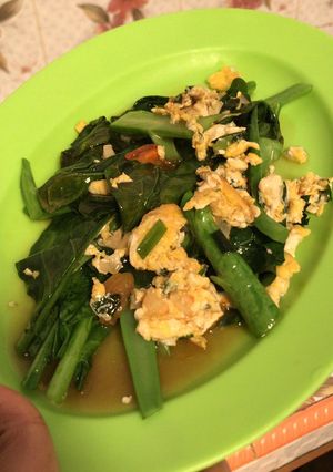 Foto resep Kailan tumis telor
