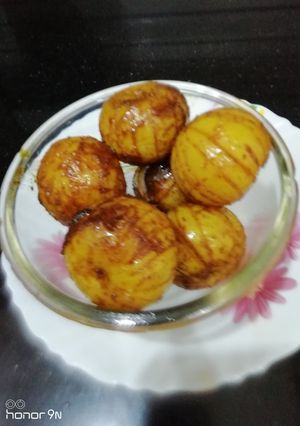 A picture of Amla ki subji/ Indian Gooseberry Subji.