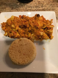Una foto de Carne vegetal al estilo marroquí con cuscús Thermomix