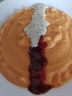 Una foto de Puré de calabaza y patata