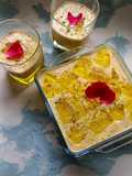 Custard 🍮 with pineapple 🍍 jelly