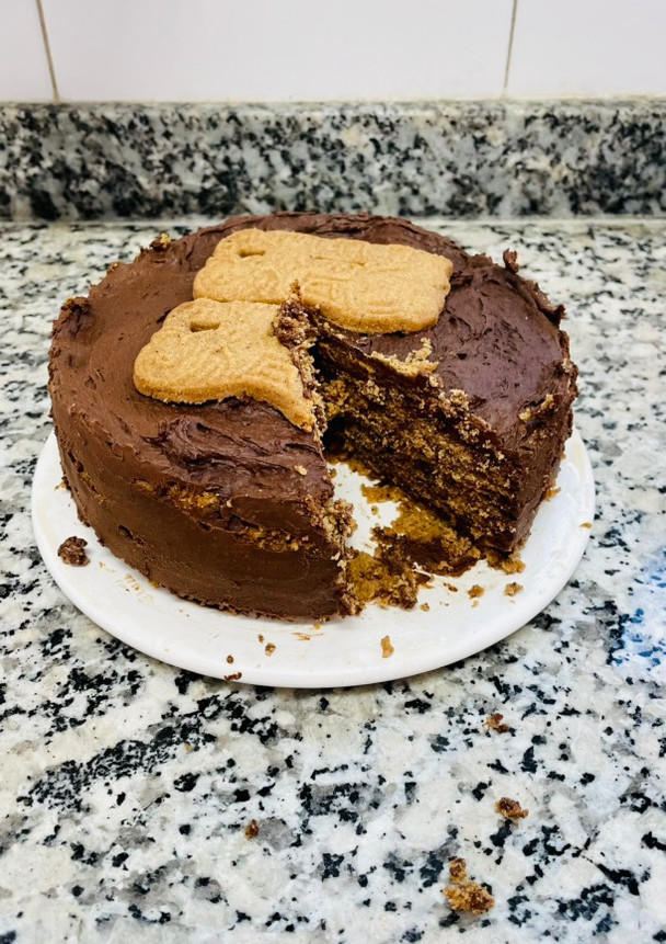 Una foto de Tarta de chocolate y galletas