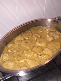 Una foto de Solomillo en salsa de pimienta negra