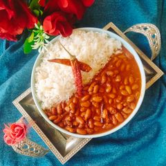 A picture of RAJMA MASALA /RAJMA Chawal 😋.