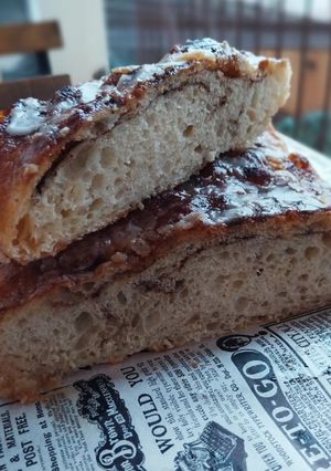Una foto de Focaccia "Cinnamon rolls"