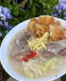 Cháo chân giò, tim gà