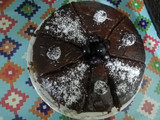 کیک با گاناش شکلاتی 🍩