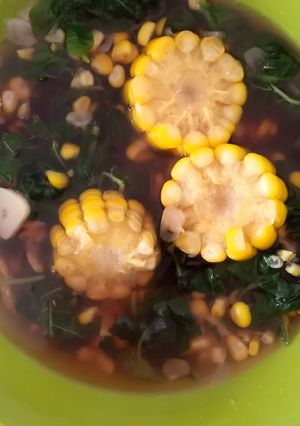 Foto resep Sayur bening bayam jagung