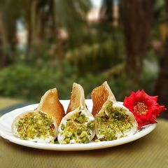 A picture of Sweet Cheese Qatayef Asafiri.