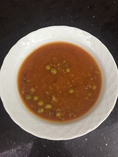 صورة لوصفة مرق بازيلاء