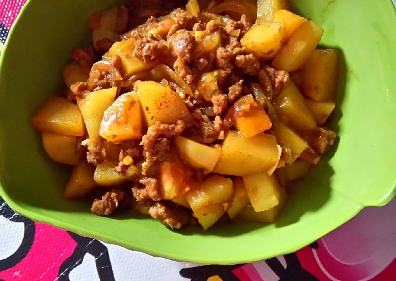 Semur Daging Cincang Kentang