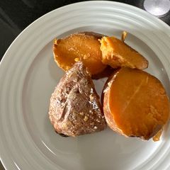 Frozen baked sweet potatoes A picture of Frozen baked sweet potatoes.