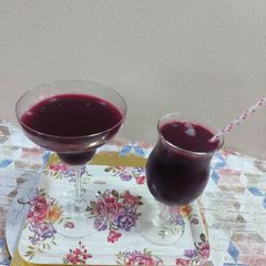 A picture of Beetroot blueberry smoothie- recipe to boost and detox our body.
