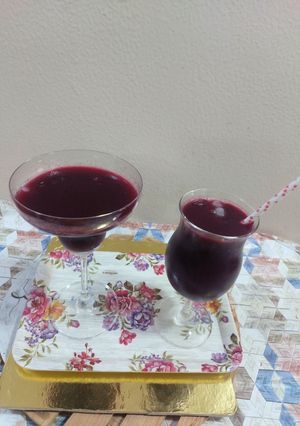 A picture of Beetroot blueberry smoothie- recipe to boost and detox our body.