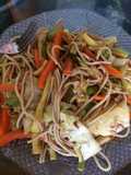 Pasta casera estilo oriental