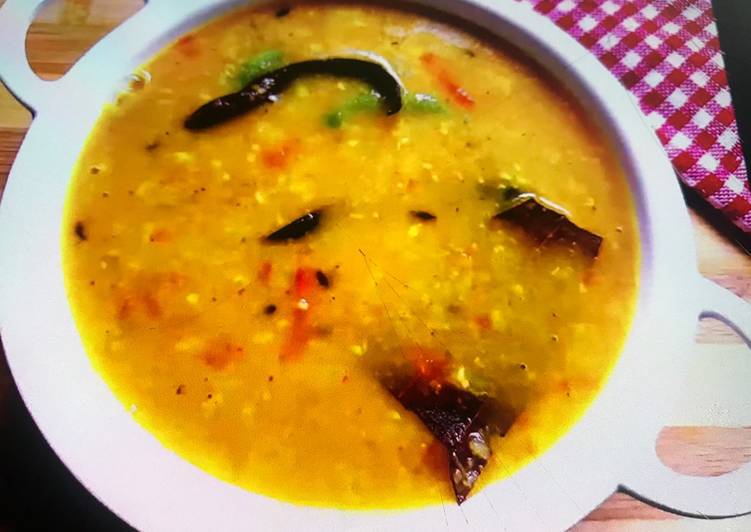 Yellow Bhuna Moong Dal with Coconut