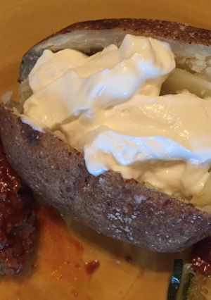 A picture of Perfect baked potato.
