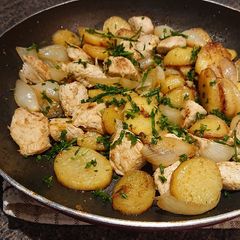 A picture of Turkey And Potatoes Pan Fry.