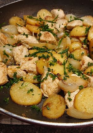 A picture of Turkey And Potatoes Pan Fry.