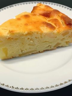 Une photo de Gâteau moelleux au fromage blanc & pommes