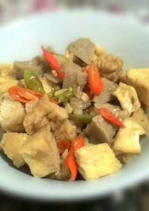 Foto resep Tumis tuhu bakso mercon