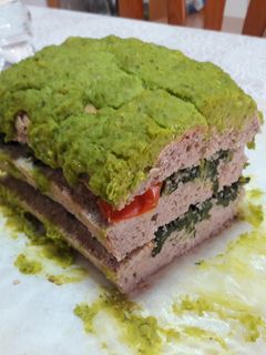 Una foto de "Lasaña" de pan sin gluten y vegana 🍞