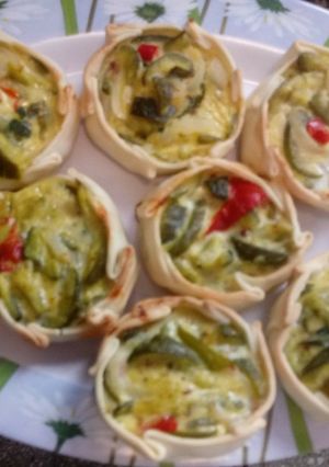 Una foto de Tartines de Zapallitos