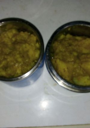A picture of Turmeric porridge potatoes.