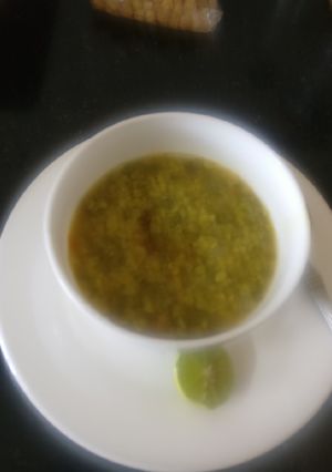 A picture of Green mung dal.