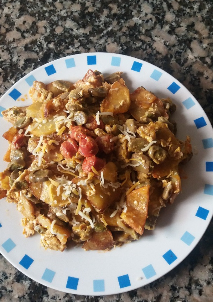 Una foto de Revuelto de patatas