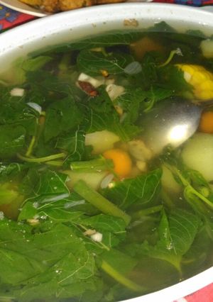 Foto resep Sayur bening/ Sayur bayam