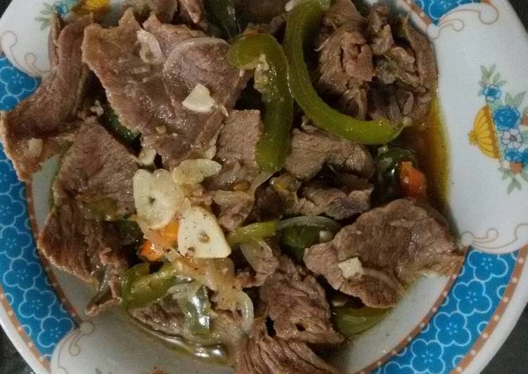 Daging Teriyaki Lada hitam