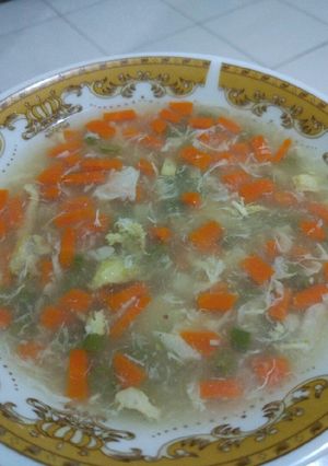 Foto resep Sup jagung wortel