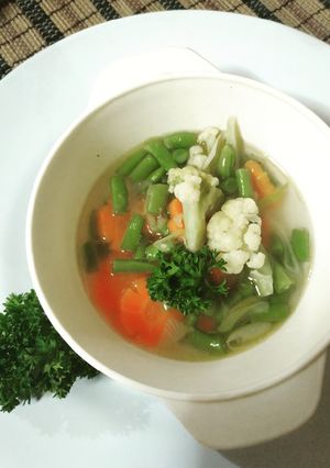 Foto resep Simple clear soup