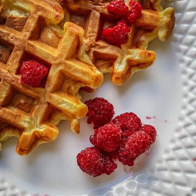 Тонкие вафли, пошаговый рецепт с фотографиями - Европейская кухня: Выпечка и дес