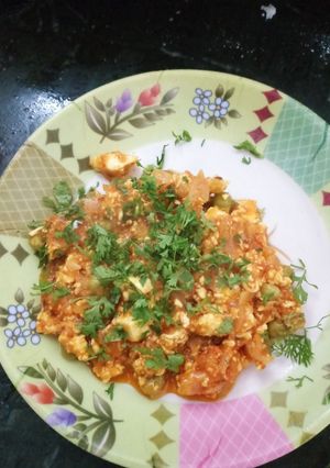 पनीर भुर्जी (Paneer bhurji recipe in Hindi) रेसिपी मुख्य फोटो