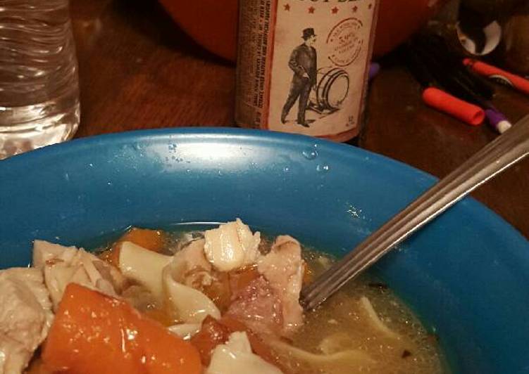 Recipe of Award-winning Roasted Chicken noodle soup